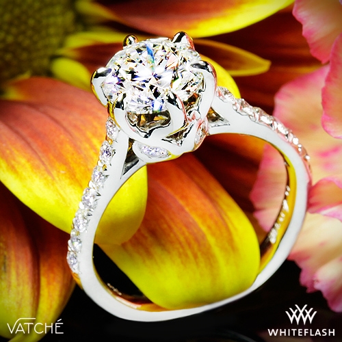 Vatche Swan French Pave Diamond Engagement Ring 2821