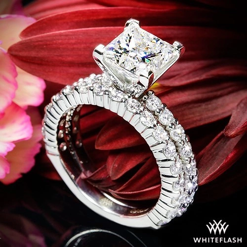 Diamonds for an Eternity Three Quarter Diamond Wedding Set
