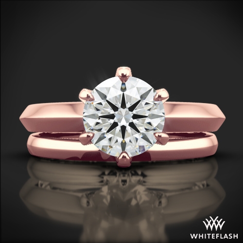 Classic KnifeEdge Solitaire Wedding Set 4675