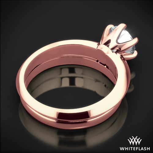 Classic KnifeEdge Solitaire Wedding Set 4675