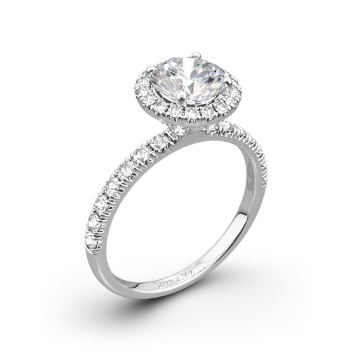 Simon G. MR1811 Passion Halo Diamond Engagement Ring