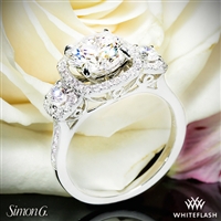 Simon G. NR464 Passion Three Stone Engagement Ring
