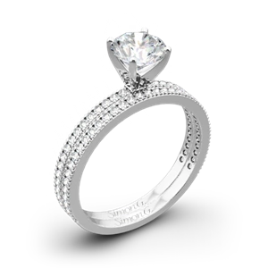 Simon G. PR108 Classic Romance Diamond Wedding Set