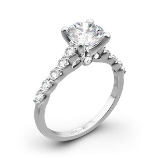Verragio ENG-0410SR Shared-Prong Cathedral Diamond Engagement Ring