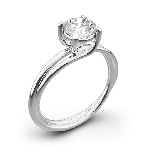 Danhov ZE100 Eleganza Braided Solitaire Engagement Ring - Whiteflash | 4719