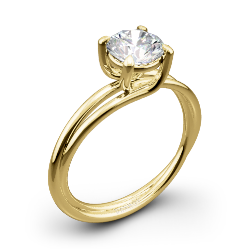 Danhov ZE100 Eleganza Braided Solitaire Engagement Ring