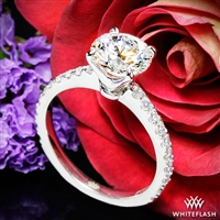 French-Set Diamond Engagement Ring