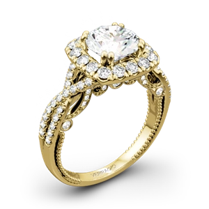 Verragio Insignia INS-7086CU Halo Diamond Engagement Ring