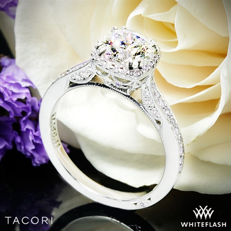 Tacori 2620RDP Dantela Crown Diamond Engagement Ring