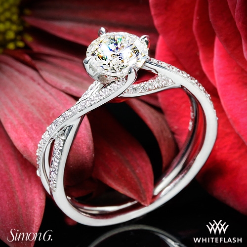 Simon G MR1394 Fabled Diamond Engagement Ring