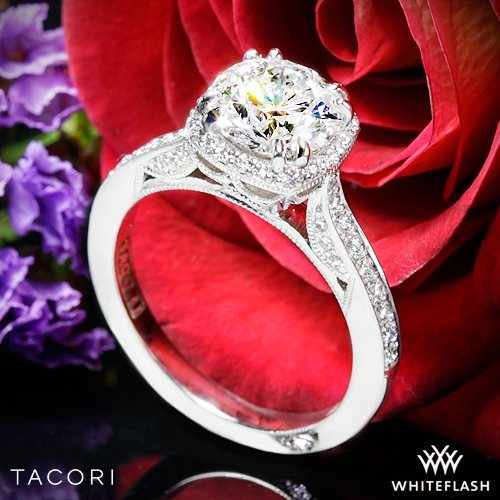 Tacori 2620RDP Dantela Crown Diamond Engagement Ring