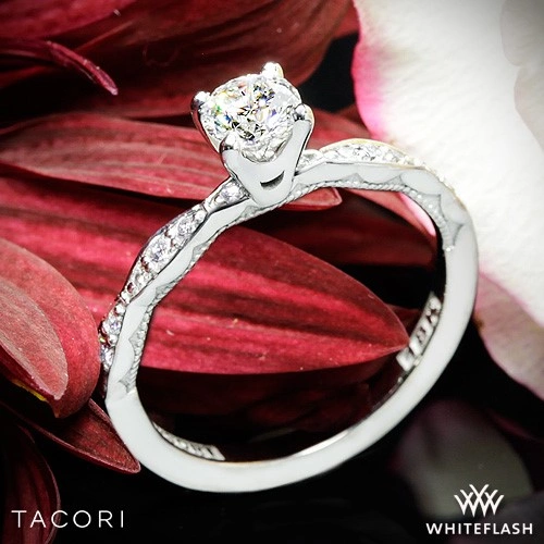 Tacori 46-2RD Sculpted Crescent Diamond Engagement Ring