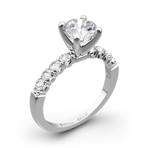 Benchmark CSP4 Crescent Diamond Engagement Ring