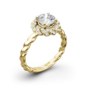Simon G. LR1133 Classic Romance Halo Diamond Engagement Ring