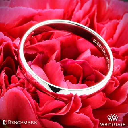 Benchmark Half Round Wedding Ring