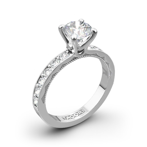 Tacori 41-3RD Sculpted Crescent Lace Diamond Engagement Ring