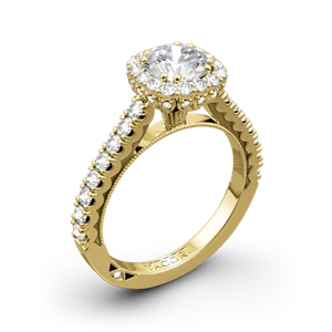 Tacori 37-2CU Full Bloom Cushion Halo Diamond Engagement Ring