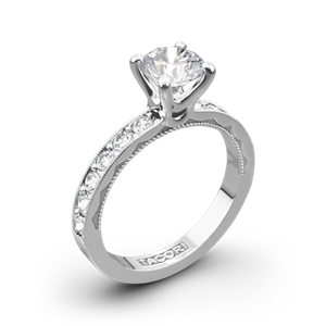 Tacori 41-3RD Sculpted Crescent Lace Diamond Engagement Ring