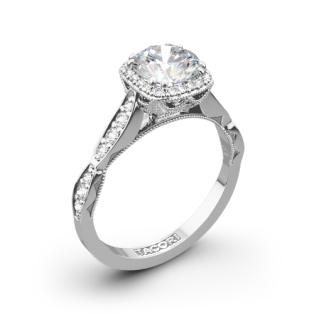 Tacori 39-2CU Sculpted Crescent Diamond Engagement Ring
