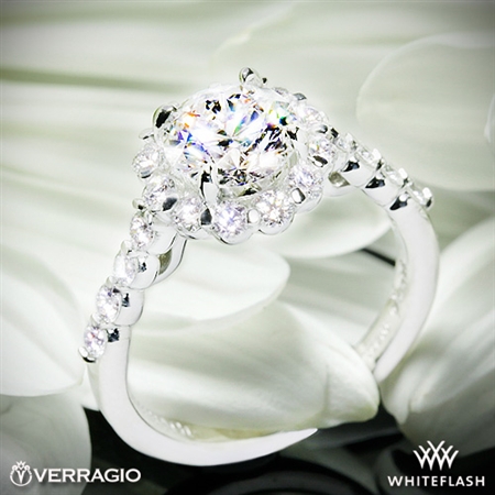 Verragio INS-7033 Round Halo Diamond Engagement Ring