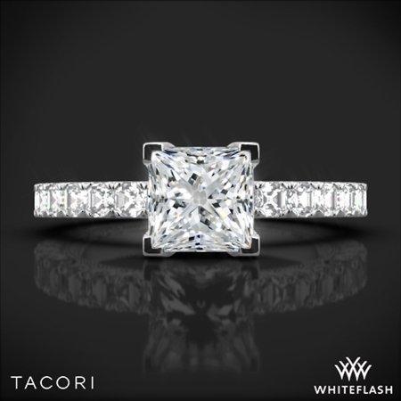 Tacori 32-2PR Clean Crescent Half Eternity for Princess Diamond Engagement Ring
