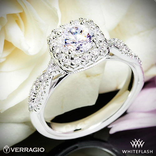 Verragio Renaissance 918CU Halo Diamond Engagement Ring