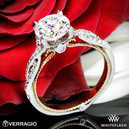 Verragio ENG-0421R-2T Twisted Two-Tone Diamond Engagement Ring