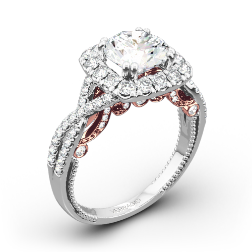 Verragio Insignia INS-7086CU Halo Diamond Engagement Ring