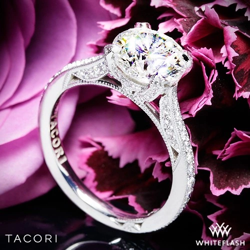 2.08ct set in Tacori HT2627RD Engagement Ring