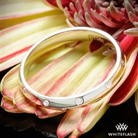 Corazon Scattered Knife-Edge Diamond Wedding Ring