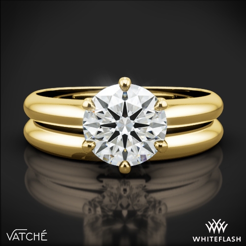 wedding band for 6 prong solitaire