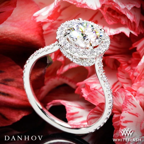 Danhov LE112 Per Lei Halo Diamond Engagement Ring