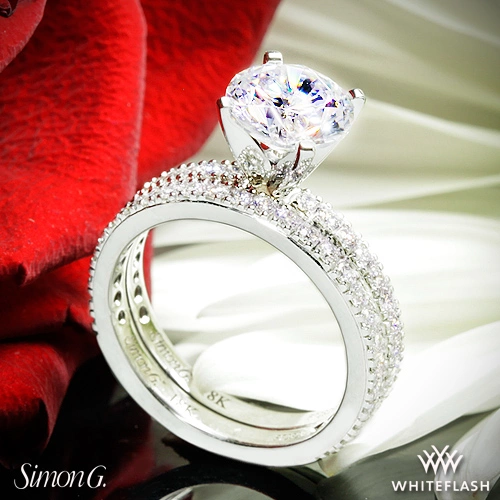 Simon G. PR148 Passion Diamond Wedding Set