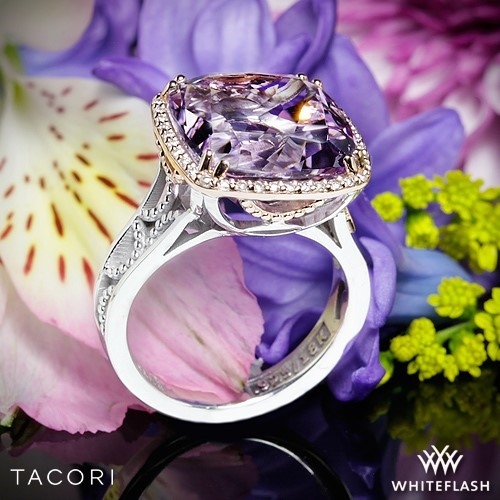 Tacori SR100P13 Blushing Rose Amethyst and Diamond Ring