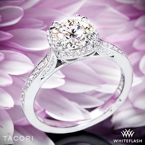 Tacori 2620RDP Dantela Crown Diamond Engagement Ring