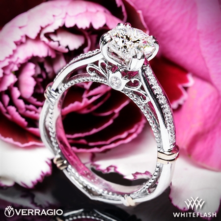 Verragio Parisian D-101S Shared-Prong Split Claw Diamond Engagement Ring