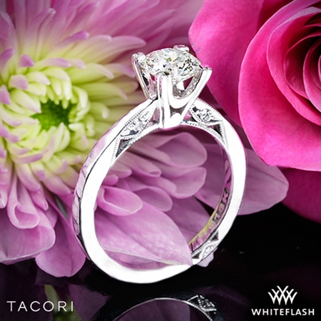 Tacori 2584RD Simply Tacori Flat-Edge Solitaire Engagement Ring