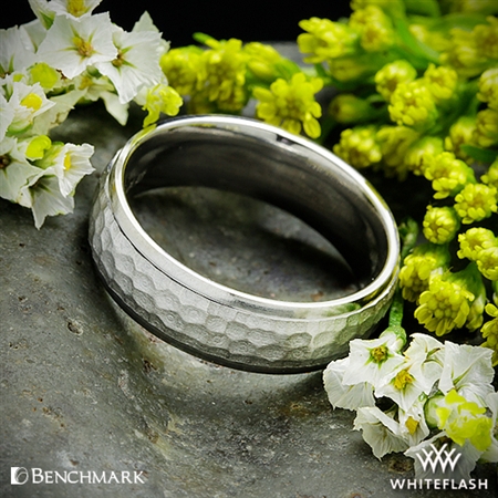 Benchmark CF156303 Hammer Finish Wedding Ring