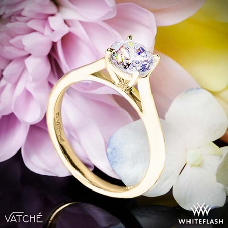 Vatche U-100 Traditional Round Solitaire Engagement Ring
