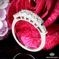 Baguette and Round Diamond Wedding Ring