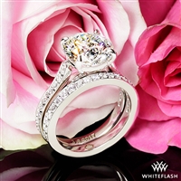 Cathedral Pave Wedding Ring Set