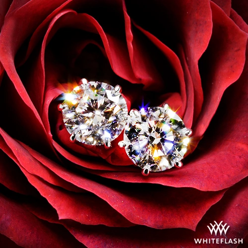 2 ctw 6 Prong Martini Earrings