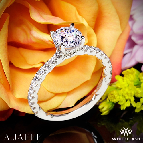 A. Jaffe ME1865Q Classics Diamond Engagement Ring