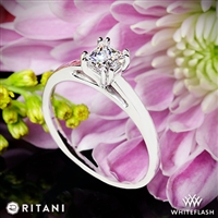Ritani 1RZ7232 Cathedral Tulip Solitaire Engagement Ring