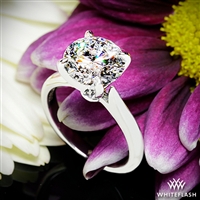 Sleek Line Solitaire Engagement Ring