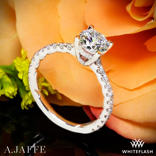 A. Jaffe ME1853Q Classics Diamond Engagement Ring