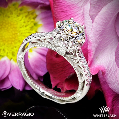 Verragio Venetian Lace AFN-5052-4 Two Tone Diamond Engagement Ring