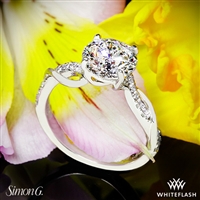 Simon G. MR2526 Fabled Crisscross Diamond Engagement Ring
