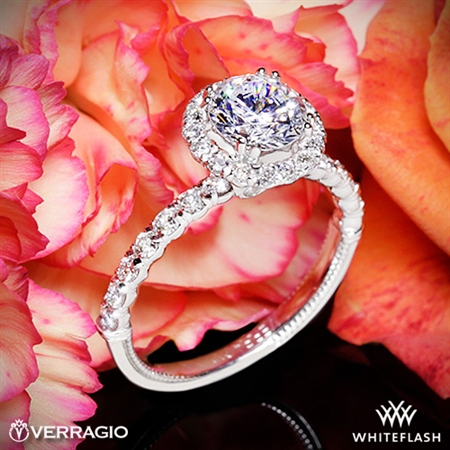 Verragio V-954-R1.8 Renaissance Diamond Halo Engagement Ring