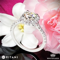 Ritani 1RZ1321 French-Set Halo Diamond Engagement Ring